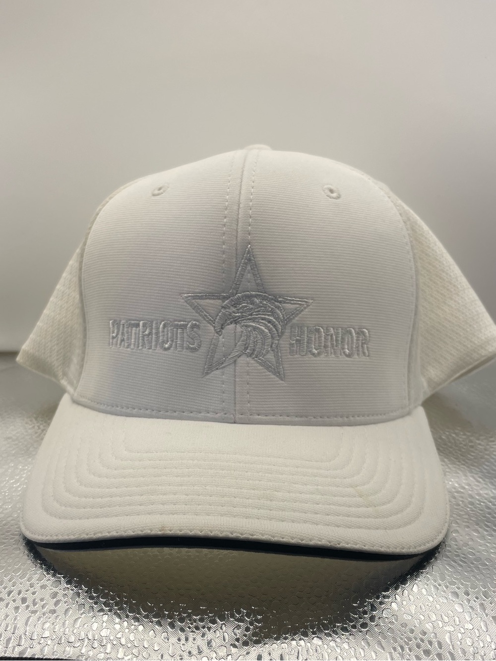 White Embroidered 'Patriots Honor' Star Cap 170